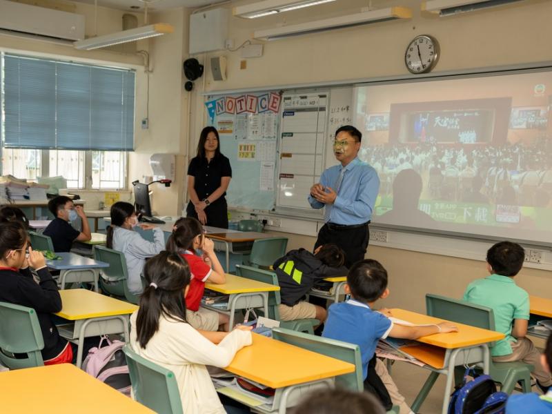 The HKCCCU Logos Academy Students Inspired by "Tiangong Class" Space Lecture to Foster National Pride and Scientific Exploration