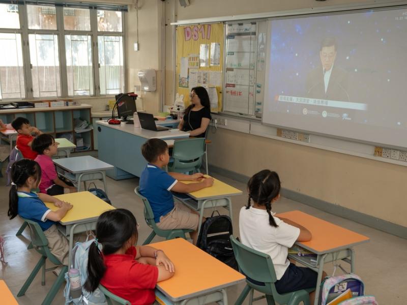 The HKCCCU Logos Academy Students Inspired by "Tiangong Class" Space Lecture to Foster National Pride and Scientific Exploration