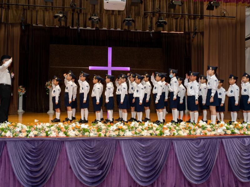 Establishment Ceremony of The Boys' Brigade, Hong Kong 422nd Company at The HKCCCU Logos Academy