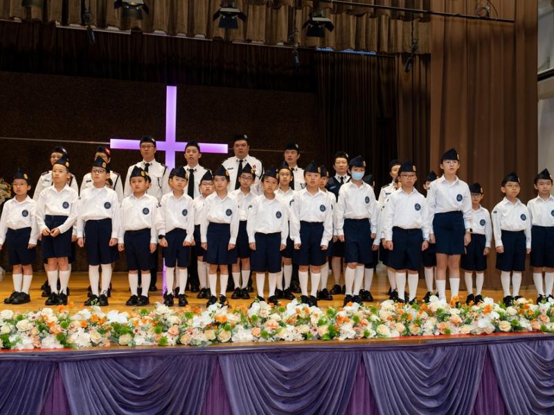 Establishment Ceremony of The Boys' Brigade, Hong Kong 422nd Company at The HKCCCU Logos Academy