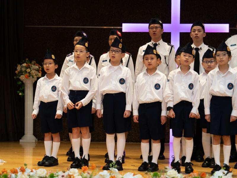Establishment Ceremony of The Boys' Brigade, Hong Kong 422nd Company at The HKCCCU Logos Academy