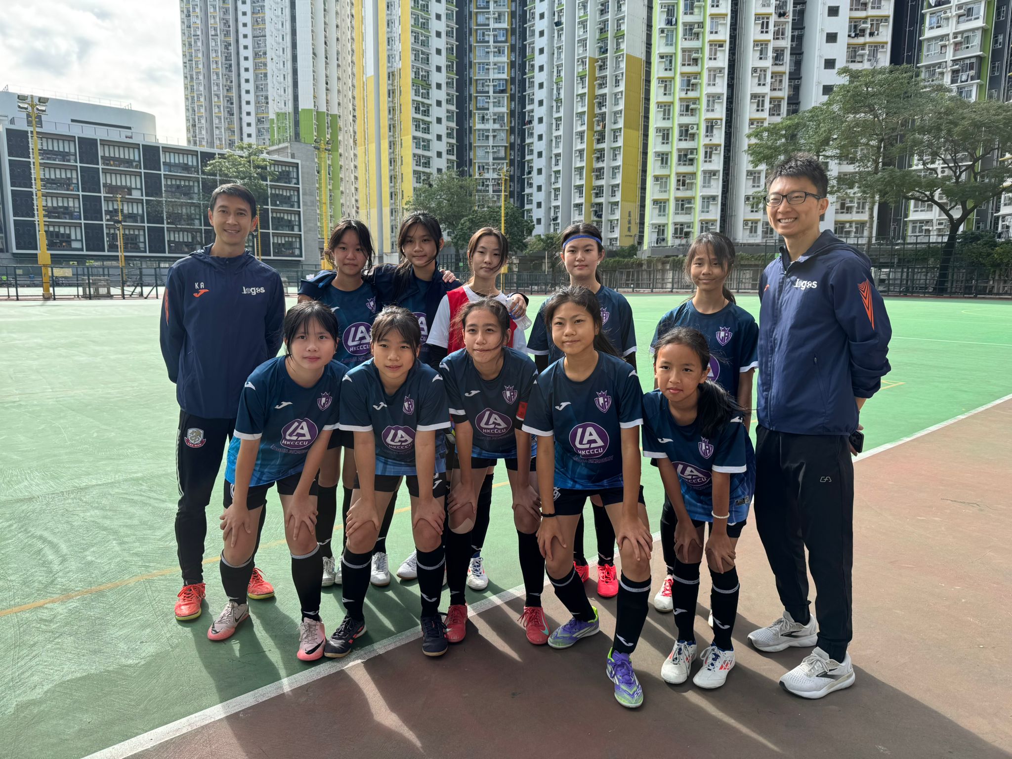 Girls Football Team (Secondary Division) Victory Vibes On the Pitch